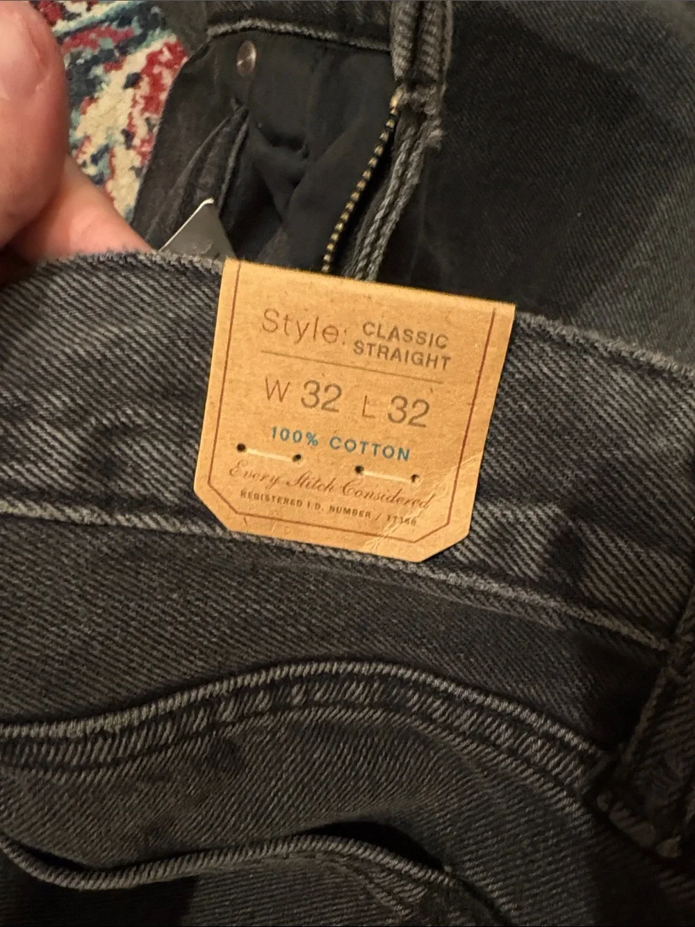 J. Crew Straight Men’s Jeans in Washed Black NWT